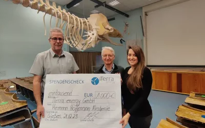 iTerra energy unterstützt Hermann-Hoffmann-Akademie Gießen mit großzügiger Spende